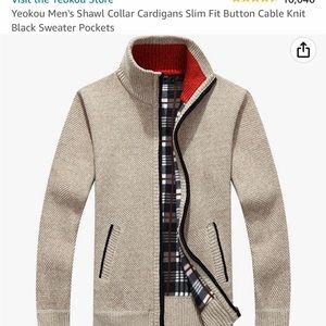 Mens cable knit sweater NWT